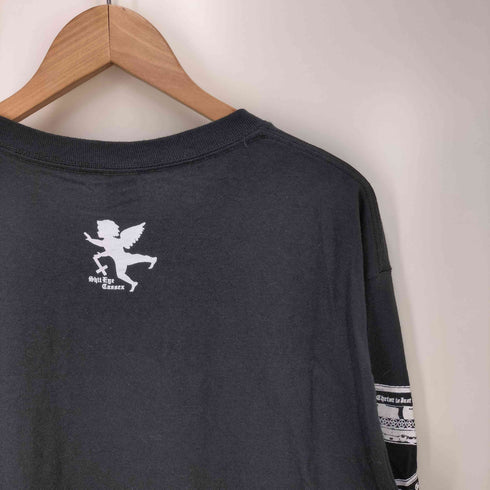 GILDAN ボディ グラフィック プリント L/S アーム プリント クルーネック Tシャツ メンズ import:L