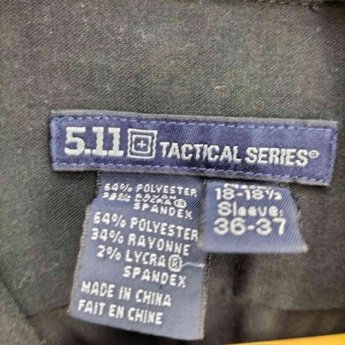 タクティカル 5.11 Tactical シリーズ ユニフォーム パトロール エポレット フラップポケット ハーフジップ L/S レギュラーカラー シャツ メンズ 2XL