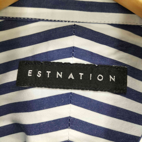 エストネーション ESTNATION L/Sオックスフォードストライプシャツ メンズ 39