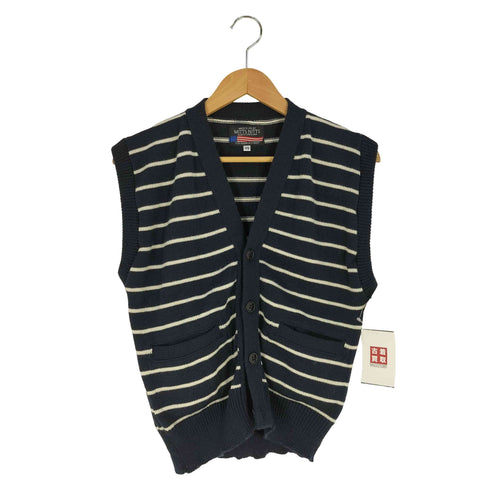 MITTS NITTS ミッツニッツ USA製 ボーダー ニットベスト レディース import:XS