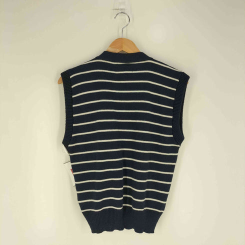 MITTS NITTS ミッツニッツ USA製 ボーダー ニットベスト レディース import:XS