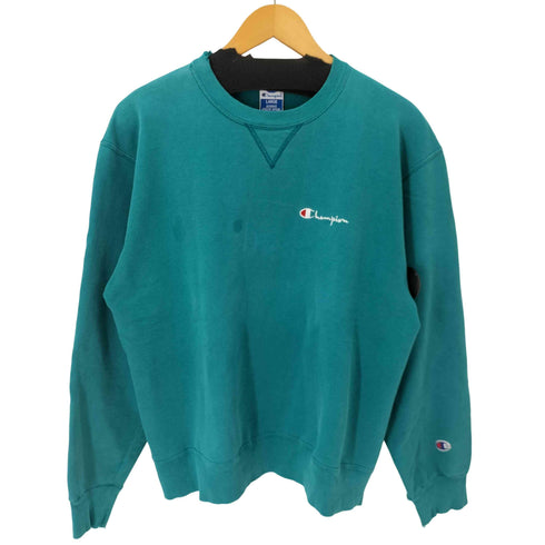 チャンピオン Champion 90s USA製 ロゴ刺繍 クルーネックスウェット メンズ JPN:L