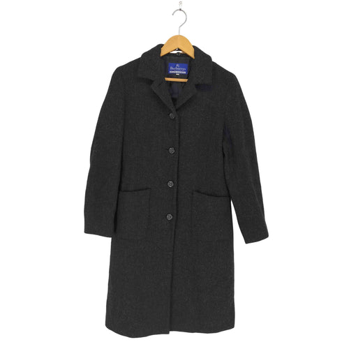 バーバリーブルーレーベル BURBERRY BLUE LABEL ウールチェスターコート レディース 40