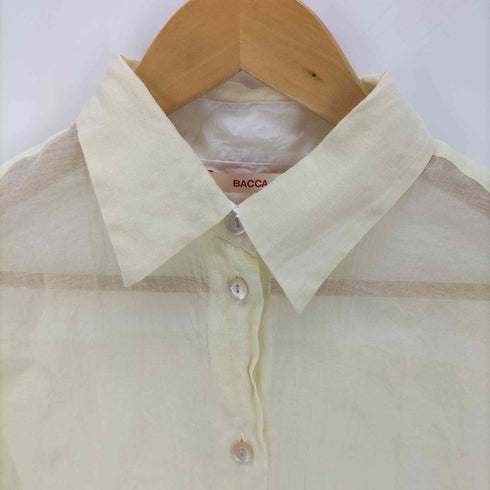 バッカ BACCA シルクリネンL/Sシア―シャツ レディース JPN:36