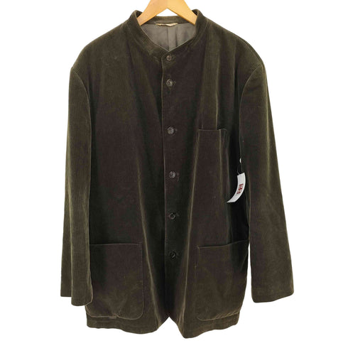 パパス papas コーデュロイ ノーカラージャケット メンズ JPN:L