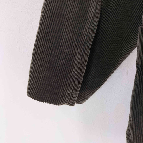 パパス papas コーデュロイ ノーカラージャケット メンズ JPN:L