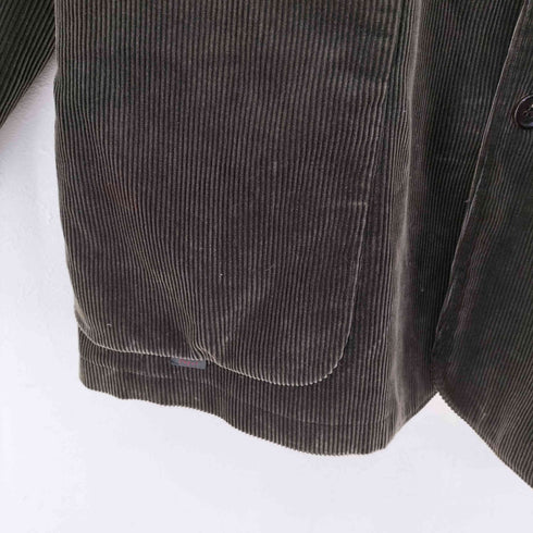 パパス papas コーデュロイ ノーカラージャケット メンズ JPN:L