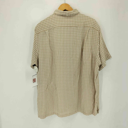 ラルフローレン RALPH LAUREN 90S BOB CAMP シルクリネン チェックシャツ メンズ import:L