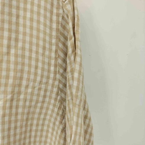 ラルフローレン RALPH LAUREN 90S BOB CAMP シルクリネン チェックシャツ メンズ import:L