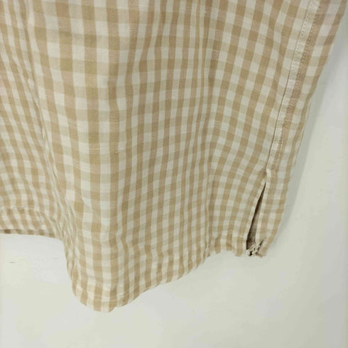 ラルフローレン RALPH LAUREN 90S BOB CAMP シルクリネン チェックシャツ メンズ import:L