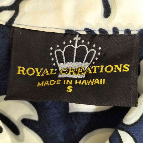 ロイヤルクリエーションズ ROYAL CREATIONS ハワイ製 コットン 花柄 アロハシャツ メンズ import:S