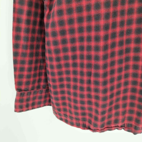 トミージーンズ tommy jeans ロゴ刺繍ワンポケットL/Sチェックシャツ メンズ import:L