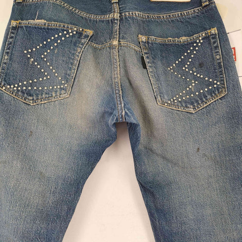 アンダーカバーイズム UNDERCOVERISM 09SS NEO BOY期 ダメージ加工稲妻スタッズデニムデニムパンツ メンズ JPN:2