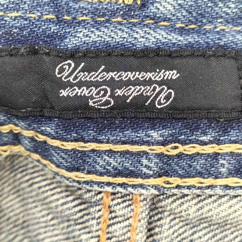 アンダーカバーイズム UNDERCOVERISM 09SS NEO BOY期 ダメージ加工稲妻スタッズデニムデニムパンツ メンズ JPN:2