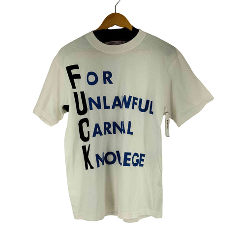 アンダーカバー UNDERCOVER 90S ピンクタグ FOR UNLAWFUL CARNAL KNOWLEDGE FUCK Tシャツ メンズ JPN:M