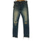 アンダーカバーイズム UNDERCOVERISM 08AW UNREALREALCLOTHES期 クラッシュリペアデニムパンツ メンズ JPN:M