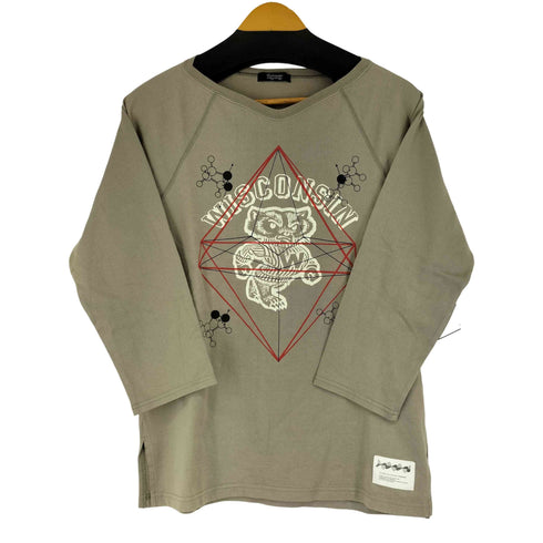 アンダーカバーイズム UNDERCOVERISM 11SS UNDERMAN期 フロントプリント 七分袖 ラグランTシャツ メンズ JPN:2