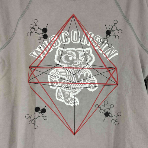 アンダーカバーイズム UNDERCOVERISM 11SS UNDERMAN期 フロントプリント 七分袖 ラグランTシャツ メンズ JPN:2