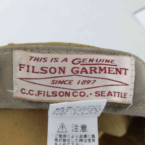 フィルソンガーメント FILSON GARMENT ロゴ刺繍 6パネルキャップ メンズ