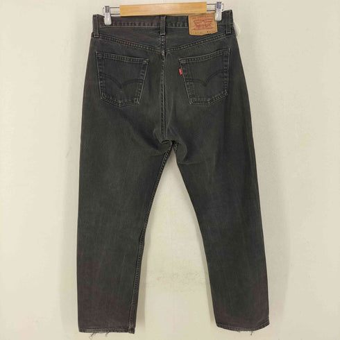 リーバイス Levis スペイン製 517 ブラックデニムパンツ 後染め ボタン裏566 メンズ 34/34