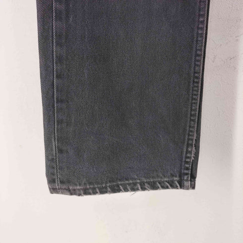 リーバイス Levis スペイン製 517 ブラックデニムパンツ 後染め ボタン裏566 メンズ 34/34