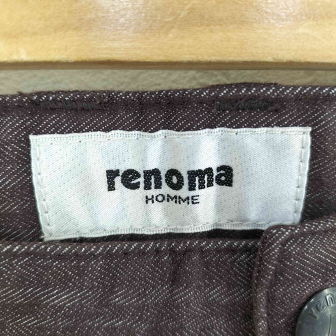 レノマ renoma PARIS ストレッチヘリンボーンストライプパンツ メンズ JPN:L