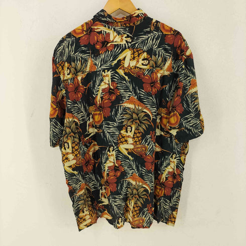 FALLS CREEK レーヨン 総柄アロハシャツ メンズ import:XL