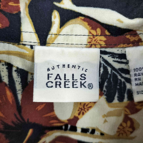 FALLS CREEK レーヨン 総柄アロハシャツ メンズ import:XL