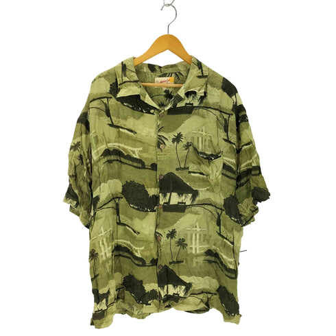 ALOHA GOE ボタニカル柄シャツ メンズ JPN:XXL