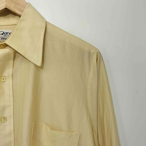 ジェーシーペニー JC Penney 70S QIANA NYLON ストライプ ナイロン L/S シャツ メンズ