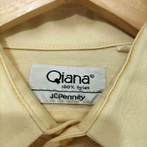 ジェーシーペニー JC Penney 70S QIANA NYLON ストライプ ナイロン L/S シャツ メンズ