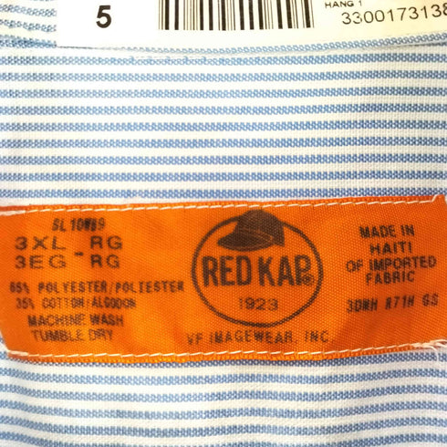 レッドキャップ RED KAP ストライプワークシャツ メンズ 3XL