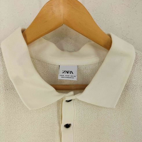 ザラ ZARA ニットポロ メンズ import:M