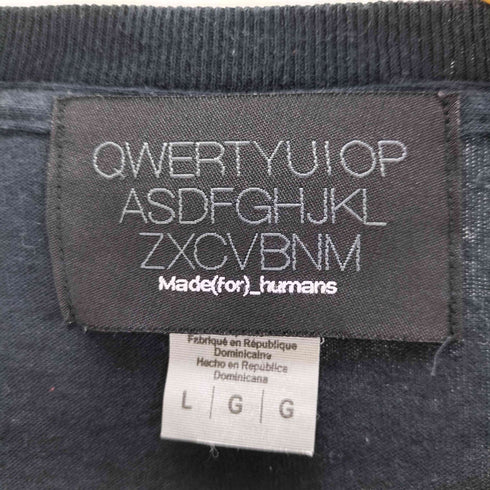 Made(for)_humans WARNING プリントTシャツ メンズ JPN:L