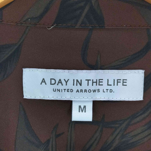 アデイインザライフユナイテッドアローズ A day in the life UNITED ARROWS 総柄 開襟 アロハシャツ メンズ JPN:M