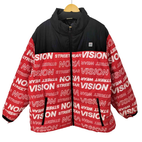 ヴィジョンストリートウェア VISION STREET WEAR 総柄 中綿ジャケット メンズ 5L