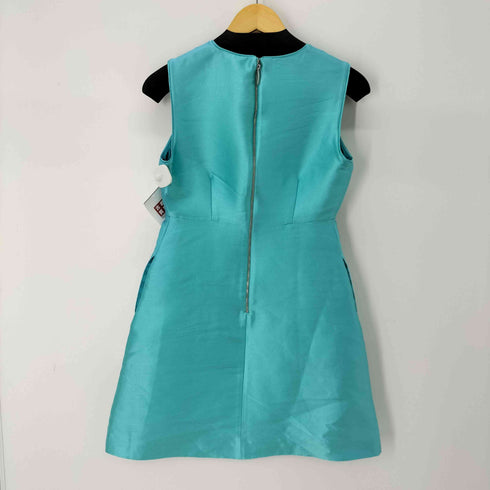 ケイトスペードニューヨーク kate spade NEW YORK シルク混 バックジップ ノースリーブワンピース レディース US:4