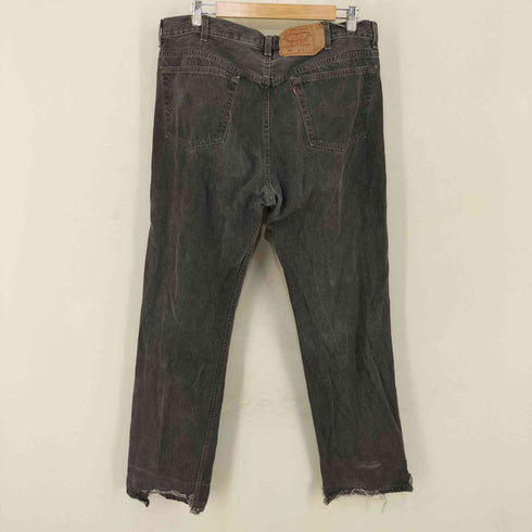 リーバイス Levis アメリカ製456刻印 501デニムパンツ 先染め ブラック メンズ W40 L32