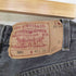 リーバイス Levis アメリカ製456刻印 501デニムパンツ 先染め ブラック メンズ W40 L32