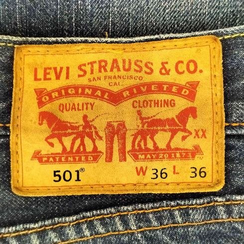 リーバイス Levis 501 ボタンフライインディゴデニム メンズ W36L36