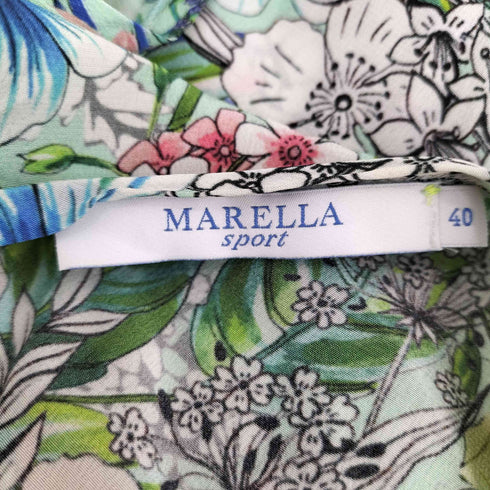 マレーラ MARELLA フラワープリント シルクワンピース レディース JPN:40