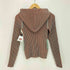 BEEDEN SWITCH COL RIB KNIT HOODIE レディース