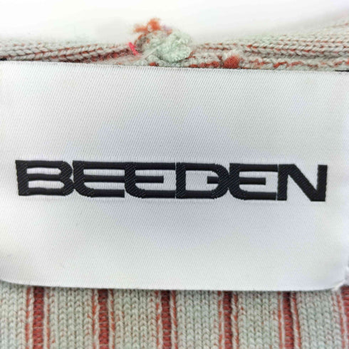 BEEDEN SWITCH COL RIB KNIT HOODIE レディース