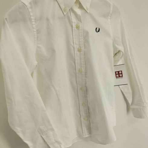 フレッドペリー FRED PERRY ワンポイント ロゴ刺繍 B.D L/S オックスフォードシャツ レディース UK:8