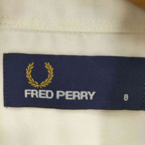 フレッドペリー FRED PERRY ワンポイント ロゴ刺繍 B.D L/S オックスフォードシャツ レディース UK:8