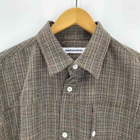 パラノイド PARANOID 25SS Crossed Check Pocket Shirt 【BRN】 メンズ JPN:L