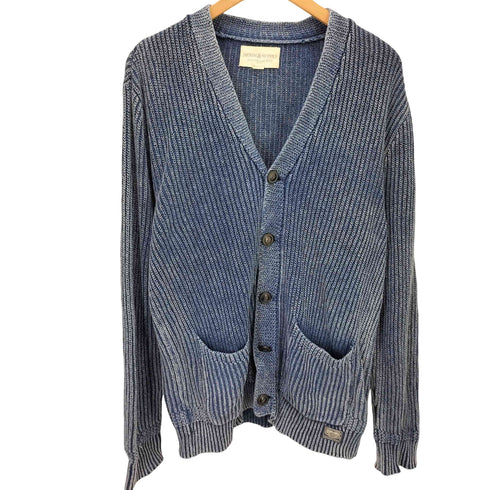 デニムアンドサプライ ラルフローレン DENIM & SUPPLY RALPH LAUREN リブ編み インディゴ コットン カーディガン メンズ import:S