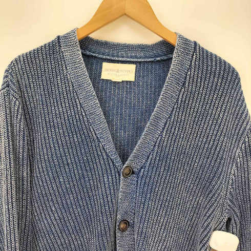 デニムアンドサプライ ラルフローレン DENIM & SUPPLY RALPH LAUREN リブ編み インディゴ コットン カーディガン メンズ import:S