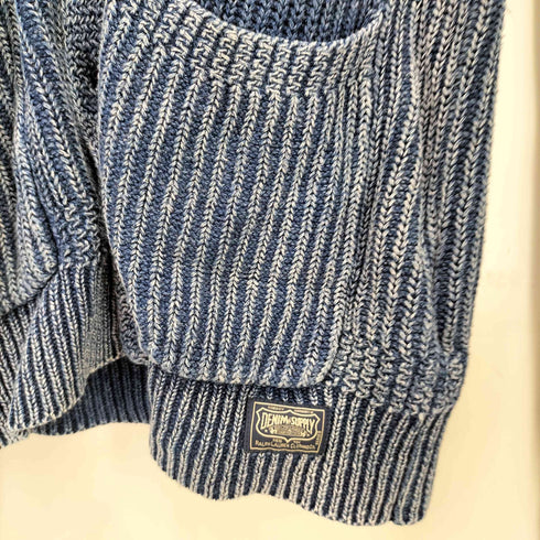 デニムアンドサプライ ラルフローレン DENIM & SUPPLY RALPH LAUREN リブ編み インディゴ コットン カーディガン メンズ import:S