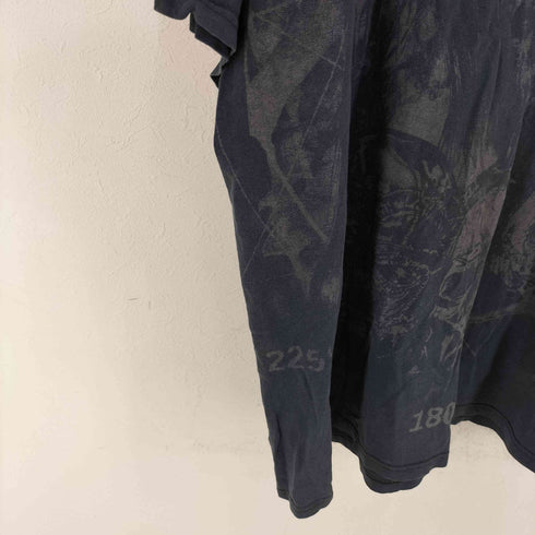 オールオーバーパターン バンドTシャツ メンズ